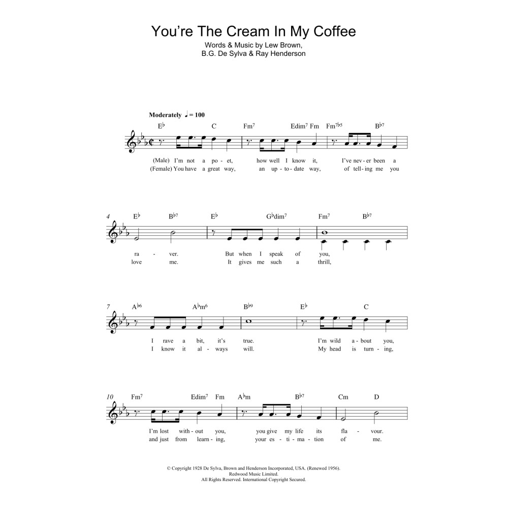 You're The Cream In My Coffee